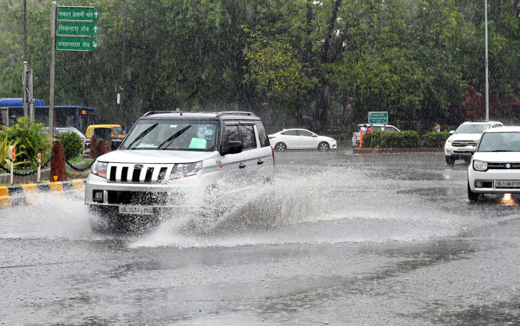 Cars Floating, Roads Waterlogged As Heavy Rainfall Lashes Delhi-NCR