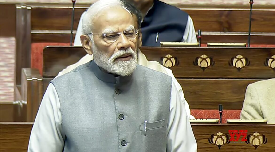 प्रधानमंत्री श्री नरेन्द्र मोदी ने राज्यसभा में पश्चिम एशिया में जारी संघर्ष की स्थिति पर संबोधन दिया