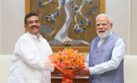 दिल्ली में पीएम मोदी से मिले सुवेंदु अधिकारी, राज्य के विकास के लिए मांगा सहयोग