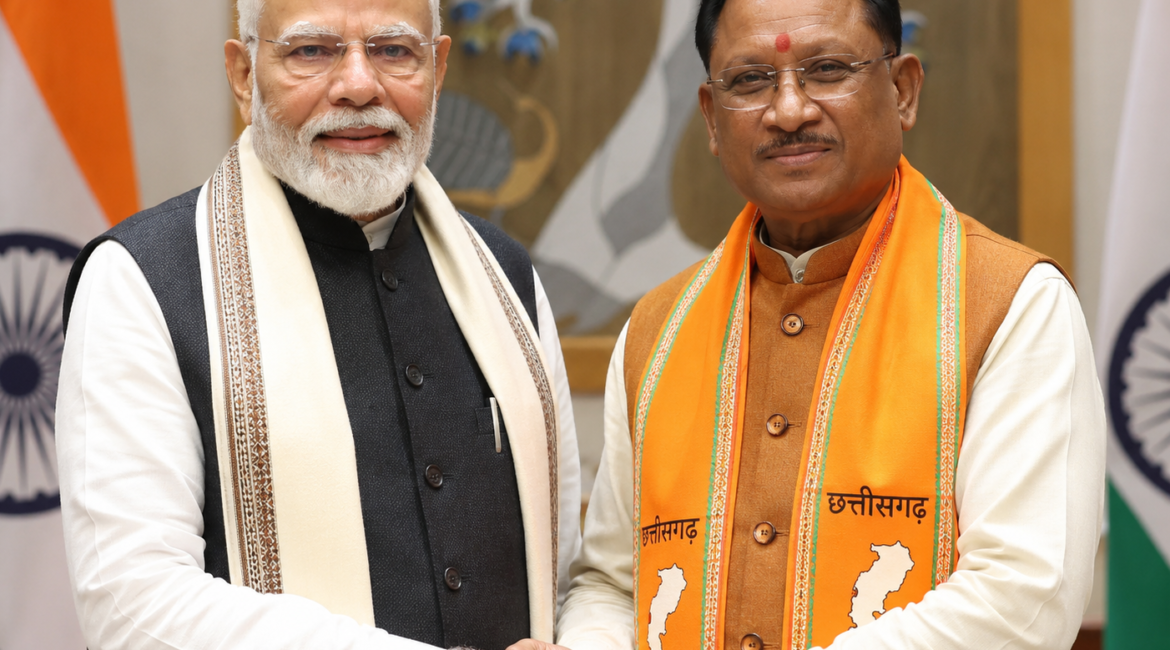 प्रधानमंत्री श्री नरेन्द्र मोदी के नेतृत्व के 12 वर्ष पूर्ण होने पर मुख्यमंत्री श्री विष्णु देव साय ने दी बधाई और शुभकामनाएं
