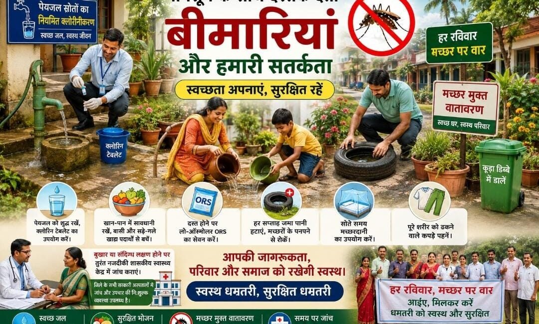 मानसून के साथ दस्तक देती बीमारियां और हमारी सतर्कता